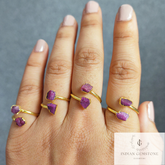 Genuine Raw Ruby Ring, Handmade Jewelry, Promise Ring, Natural Gemstone Jewelry, Birthstone Ring, Delicate Ring, Woman Ring, Gift For Her
